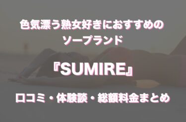 川崎ソープ「SUMIRE」の口コミ・体験談まとめ｜NN／NS情報も徹底調査！