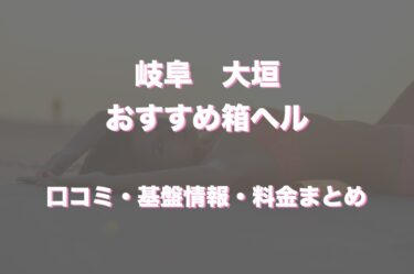 大垣の店舗型ヘルス（箱ヘル）はどう？口コミや評判からおすすめの周辺店舗もチェック！