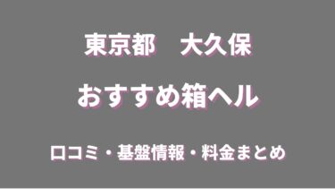 大久保周辺の店舗型ヘルス(箱ヘル)全４店舗の口コミ情報まとめ！