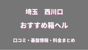 西川口の店舗型ヘルス(箱ヘル)5店舗の口コミ情報まとめ！