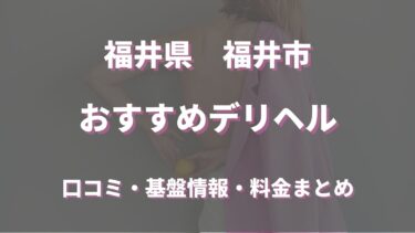 福井市のデリヘルおすすめ人気5店舗！口コミや評判から基盤、円盤情報を徹底調査！