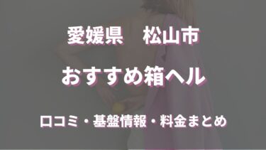 松山の店舗型ヘルス(箱ヘル)全15店舗の口コミ情報まとめ！