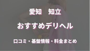 知立のデリヘルおすすめ人気5店舗！口コミや評判から最新情報を徹底調査！