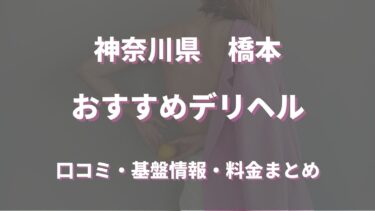 橋本のデリヘルおすすめ5店舗！口コミや評判から最新情報を徹底調査！