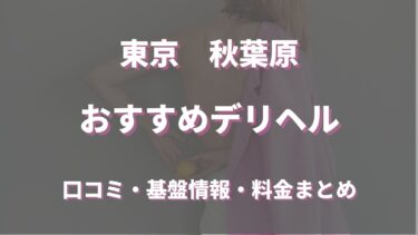 秋葉原のデリヘルおすすめ人気5店舗！口コミや評判から基盤、円盤情報を徹底調査！