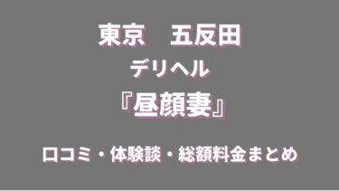 五反田デリヘル「昼顔妻」を徹底調査！料金や特徴、おすすめの嬢や口コミなども合わせてご紹介！