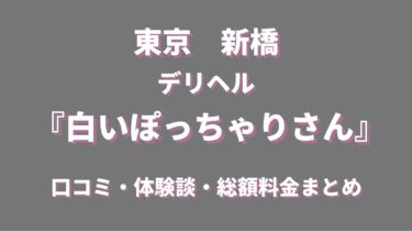 「白いぽっちゃりさん 新橋店」ってどんな店？料金や特徴、おすすめの嬢や口コミなどをご紹介！