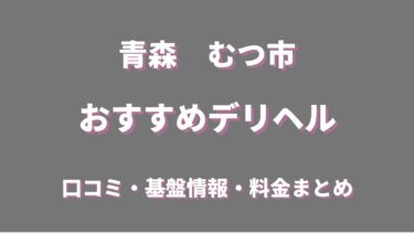 青森県むつ市のデリヘルおすすめ人気5店舗！口コミや評判から基盤、円盤情報を徹底調査！