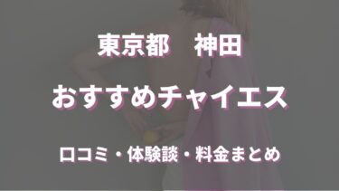 神田のチャイエス５選！口コミや評判からおすすめできるお店や本番情報などを徹底解説！