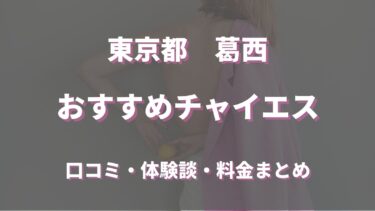 葛西のチャイエスはどう？口コミや評判から本番、基盤情報まで徹底調査！