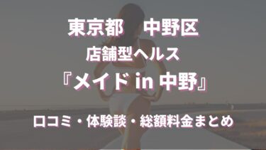 中野ヘルス「メイド in 中野」ってどんな店？口コミや評判、体験者の声を徹底調査！